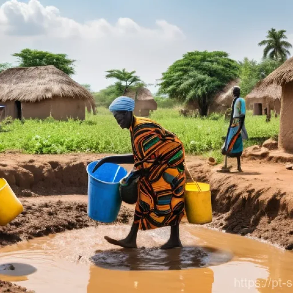 남수단과 사하라 이남 아프리카 비교 - **Prompt:** A vibrant community scene in a rural South Sudanese village. Local men and women, dresse...