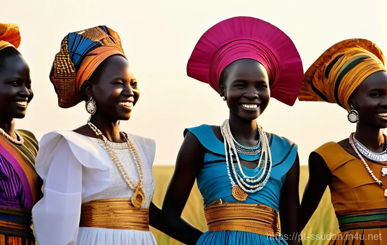 남수단과 사하라 이남 아프리카 비교 - **Prompt:** A group of South Sudanese teenagers and young adults, aged 15-20, are gathered outdoors ...